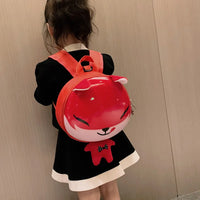 HKM-118611 Cute Cartoon Animal Plush Backpack for Kids - Versatile 2 in 1 Soft Stuffed Toy and Preschool Bag