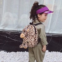 HKM-118611 Cute Cartoon Animal Plush Backpack for Kids - Versatile 2 in 1 Soft Stuffed Toy and Preschool Bag