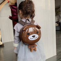HKM-118611 Cute Cartoon Animal Plush Backpack for Kids - Versatile 2 in 1 Soft Stuffed Toy and Preschool Bag
