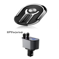 HKM-118739 Universal Two-in-One Car Air Vent Phone Holder with 360° Rotation and Adjustable Viewing Angle