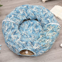 HKM-118803 Cozy Four Seasons Pet Sleeping Bag for Cats - Multiple Colors and Designs Available