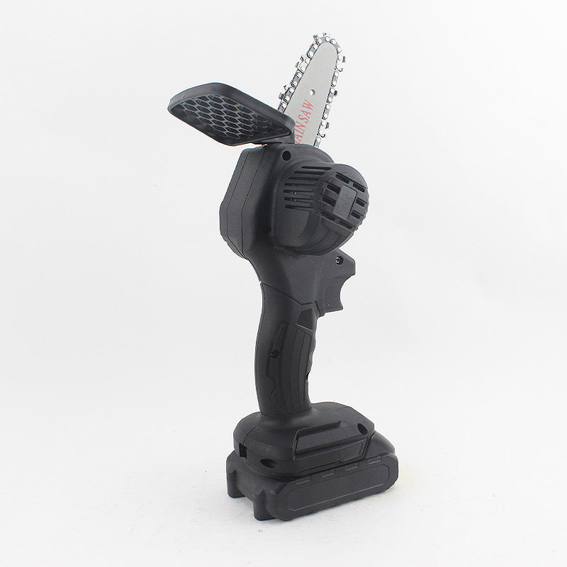 HKM-118867 4 Inch Cordless Electric Mini Chainsaw with Adjustable Speed and Easy Operation