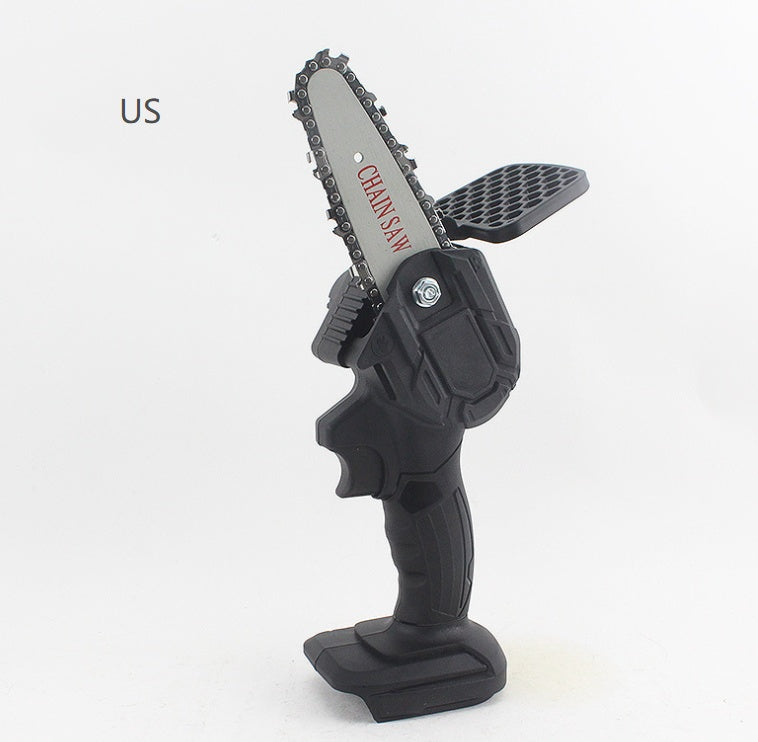 HKM-118867 4 Inch Cordless Electric Mini Chainsaw with Adjustable Speed and Easy Operation