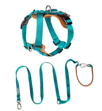 HKM-118867 Multifunctional Dog Rope Leash with Chest Strap - Durable Nylon and PVC, Suitable for Pets Up to 40kg