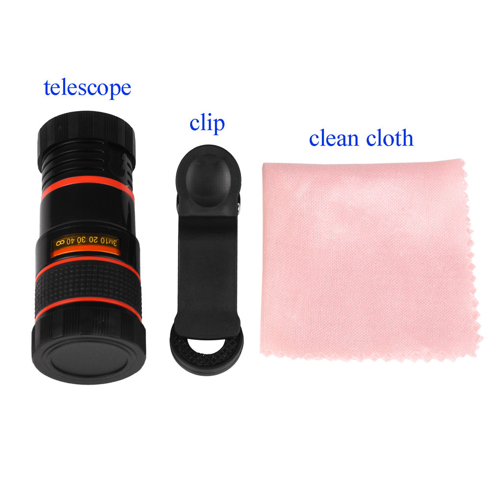 HKM-118867 Portable 8x Zoom Optical Telephoto Lens for Mobile Phones