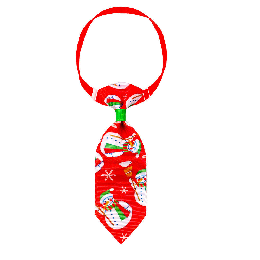 HKM-119187 Festive Small Necktie for Pets - Adjustable Christmas Design