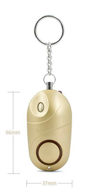 HKM-119187 Personal Safety Alarm with LED Flashlight - Compact Keychain Design, 130dB Sound