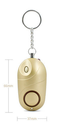 HKM-119187 Personal Safety Alarm with LED Flashlight - Compact Keychain Design, 130dB Sound