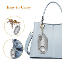 HKM-119187 Personal Safety Alarm with LED Flashlight - Compact Keychain Design, 130dB Sound