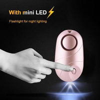 HKM-119187 Personal Safety Alarm with LED Flashlight - Compact Keychain Design, 130dB Sound