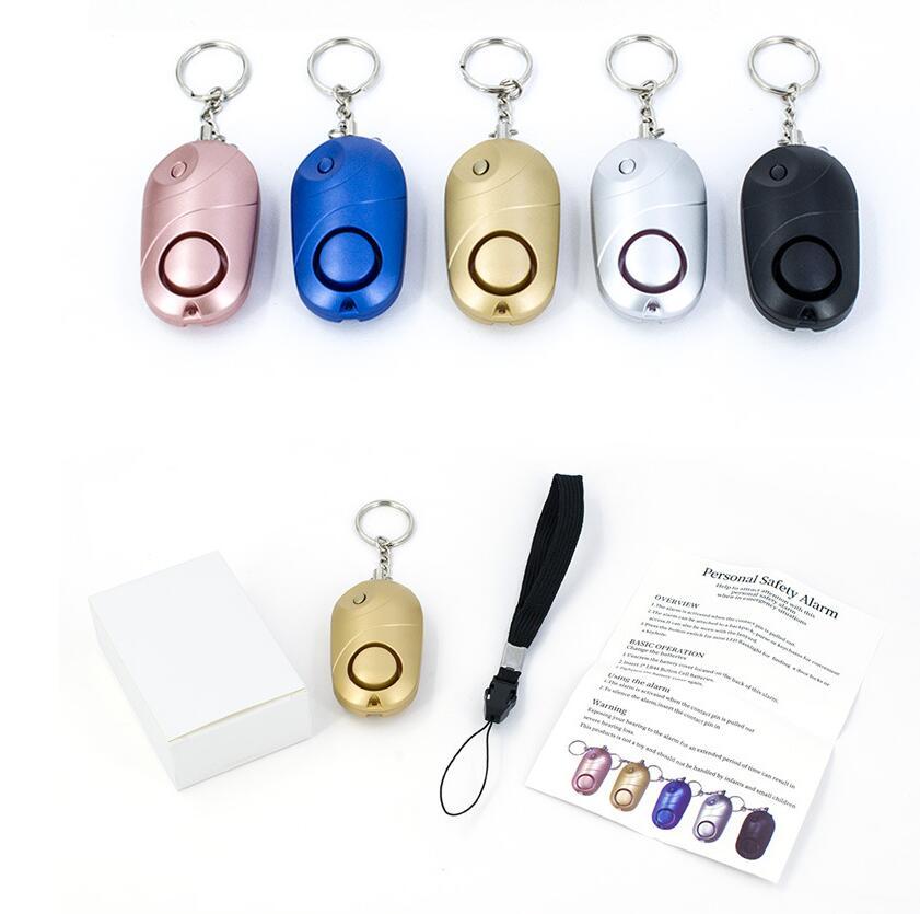 HKM-119187 Personal Safety Alarm with LED Flashlight - Compact Keychain Design, 130dB Sound