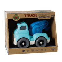 HKM-119315 Eco-Friendly Wheat Straw Bioplastic Baby Free Wheel Car Toy in Display Box for Ages 2-4