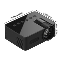 HKM-119379 Mini Portable LED Projector with Wireless Screen Mirroring and Built-in Speaker for Home and Travel Use