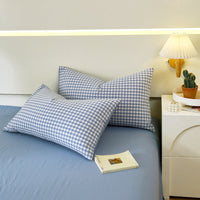 HKM-119571 Washed Cotton Japanese Style Pillowcase Set, Yarn-Dyed, Single and Double Options Available, 48x74cm