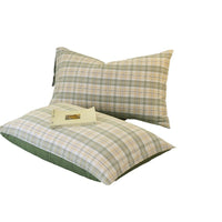 HKM-119571 Washed Cotton Japanese Style Pillowcase Set, Yarn-Dyed, Single and Double Options Available, 48x74cm