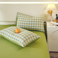 HKM-119571 Washed Cotton Japanese Style Pillowcase Set, Yarn-Dyed, Single and Double Options Available, 48x74cm