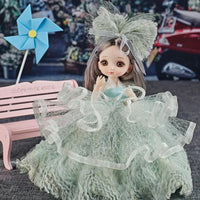 HKM-119763 19CM Lifelike Vinyl Princess Doll with Multi-style Dress Up for Girls, Soft Toy Ideal for Ages 3 and Up