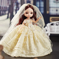 HKM-119763 19CM Lifelike Vinyl Princess Doll with Multi-style Dress Up for Girls, Soft Toy Ideal for Ages 3 and Up
