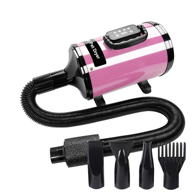 KTX-119763 Adjustable Speed Silent Pet Hair Dryer for Dogs and Cats, 220V, Multiple Colors Available