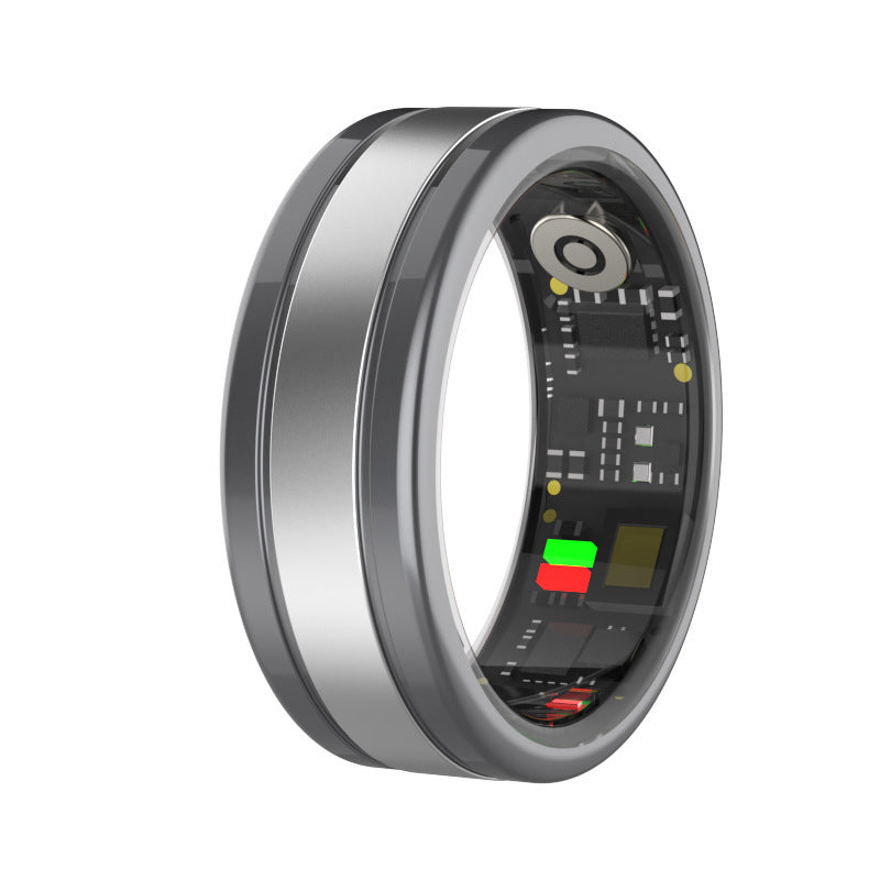 HKM-120339 Smart Ring with Heart Rate, Blood Oxygen, Sleep Monitoring, Step Counting, and Remote Control Selfie Functionality