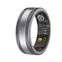 HKM-120339 Smart Ring with Heart Rate, Blood Oxygen, Sleep Monitoring, Step Counting, and Remote Control Selfie Functionality