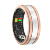 HKM-120339 Smart Ring with Heart Rate, Blood Oxygen, Sleep Monitoring, Step Counting, and Remote Control Selfie Functionality