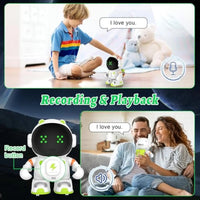 HKM-120467 Interactive Rechargeable Robotic Toy with Voice Control, Touch Sensor, Singing, and Dancing Functions for Kids