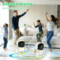 HKM-120467 Interactive Rechargeable Robotic Toy with Voice Control, Touch Sensor, Singing, and Dancing Functions for Kids