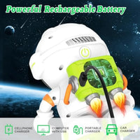 HKM-120467 Interactive Rechargeable Robotic Toy with Voice Control, Touch Sensor, Singing, and Dancing Functions for Kids