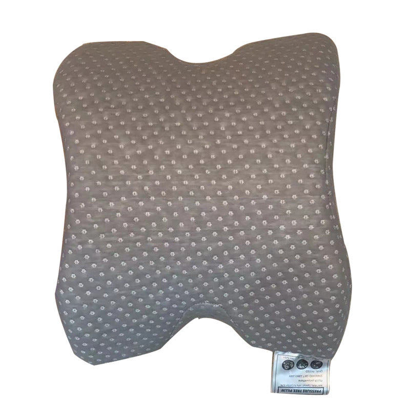 KTX-120467 Tencel Slow Rebound Memory Foam Arch Pillow for Health Massage - White, Rose Red, Gray