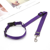 HKM-120659 Adjustable Pet Safety Rope for Car Rear Seat with Reinforced Buckle and 360° Rotation