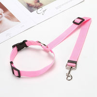 HKM-120659 Adjustable Pet Safety Rope for Car Rear Seat with Reinforced Buckle and 360° Rotation