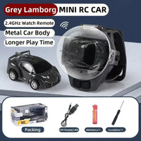 HKM-120659 Mini 2.4G Remote Control Watch Car - Cute Indoor-Outdoor Toy for Kids Ages 5 and Up