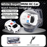 HKM-120659 Mini 2.4G Remote Control Watch Car - Cute Indoor-Outdoor Toy for Kids Ages 5 and Up