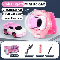 HKM-120659 Mini 2.4G Remote Control Watch Car - Cute Indoor-Outdoor Toy for Kids Ages 5 and Up