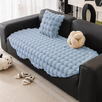 HKM-120723 Thick Plush Irregular Sofa Cushion for Autumn and Winter – Mediterranean Style Dust Cover