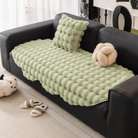 HKM-120723 Thick Plush Irregular Sofa Cushion for Autumn and Winter – Mediterranean Style Dust Cover