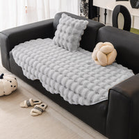 HKM-120723 Thick Plush Irregular Sofa Cushion for Autumn and Winter – Mediterranean Style Dust Cover