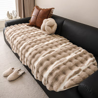 HKM-120723 Thick Plush Irregular Sofa Cushion for Autumn and Winter – Mediterranean Style Dust Cover
