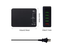 HKM-120851 Multi-Port USB Charger for Mobile Devices - 5V 8000mA, Black