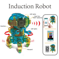 HKM-120915 Solar-Powered DIY Snail Orangutan Robot Toy for Kids Ages 3 and Up
