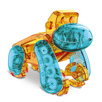 HKM-120915 Solar-Powered DIY Snail Orangutan Robot Toy for Kids Ages 3 and Up