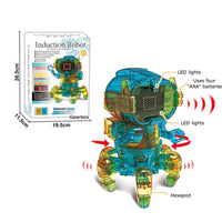 HKM-120915 Solar-Powered DIY Snail Orangutan Robot Toy for Kids Ages 3 and Up
