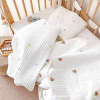 HKM-120979 Cotton Quilted Baby Fitted Sheet - Various Cute Designs - 65x120cm