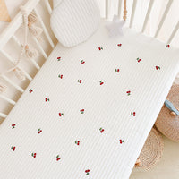 HKM-120979 Cotton Quilted Baby Fitted Sheet - Various Cute Designs - 65x120cm