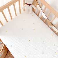HKM-120979 Cotton Quilted Baby Fitted Sheet - Various Cute Designs - 65x120cm