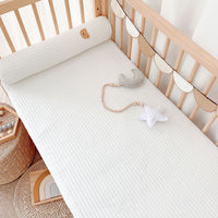 HKM-120979 Cotton Quilted Baby Fitted Sheet - Various Cute Designs - 65x120cm