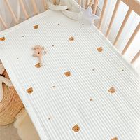HKM-120979 Cotton Quilted Baby Fitted Sheet - Various Cute Designs - 65x120cm