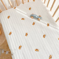 HKM-120979 Cotton Quilted Baby Fitted Sheet - Various Cute Designs - 65x120cm