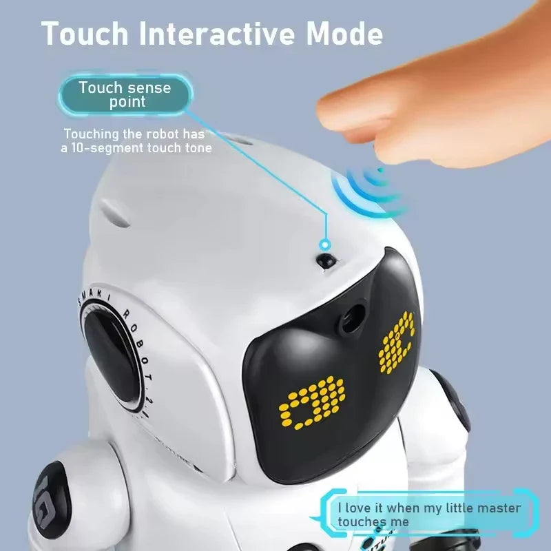 KTX-121235 Smart Programming Robot with Gesture Recognition for Interactive Learning and Play, Battery Operated Educational Toy for Ages 2 and Up